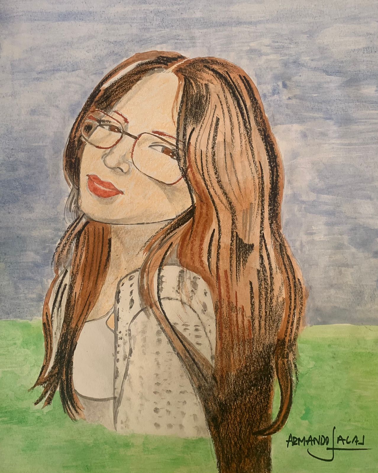 Muñequita, Acuarela, 2025