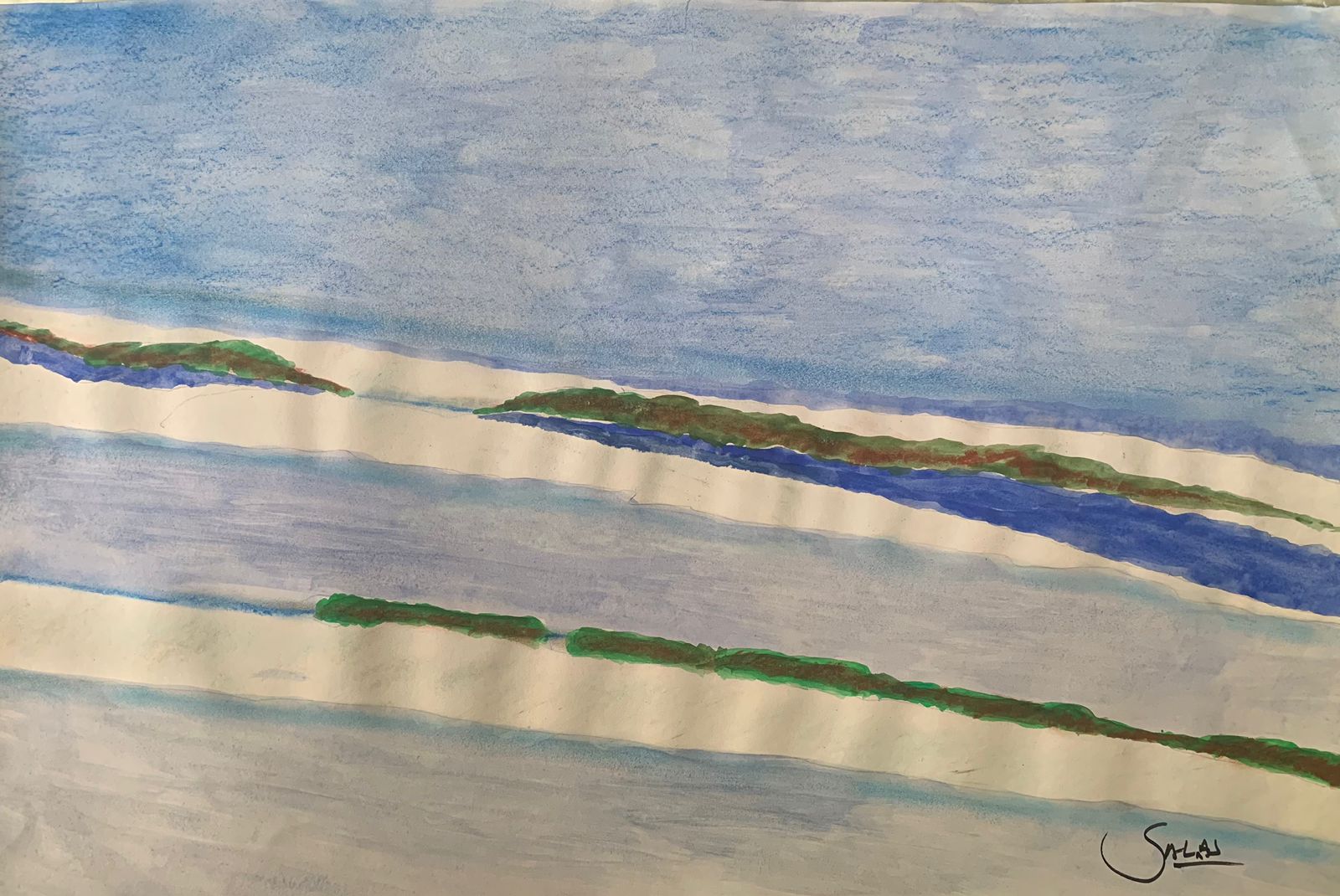 Palawuaipo´u, Acuarela, 2025