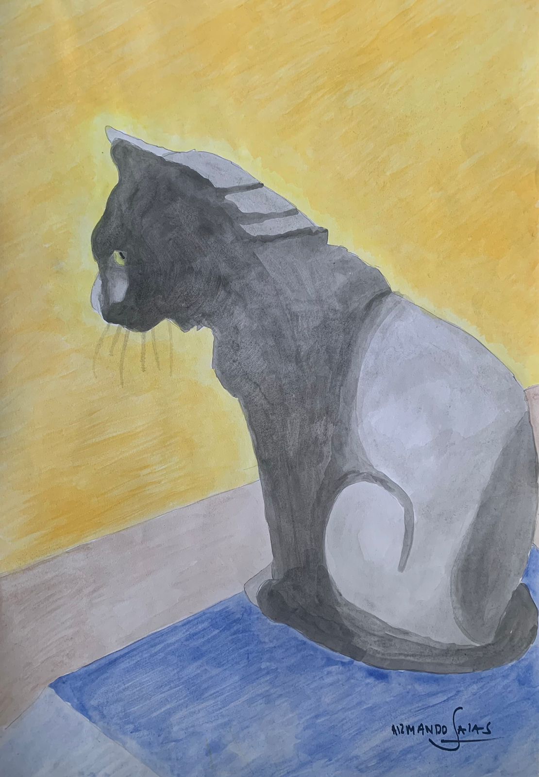 Chester I, Acuarela, 2025