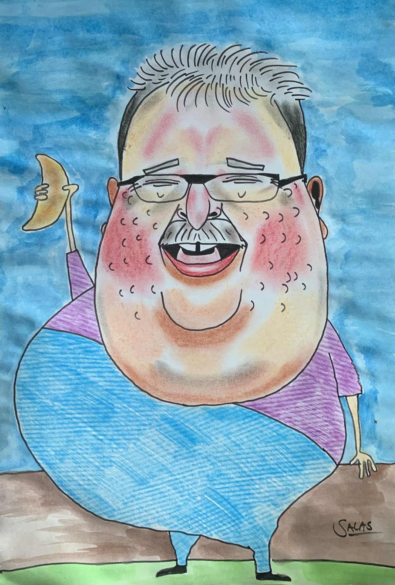 Amilquita, Óleo pastel, 2025